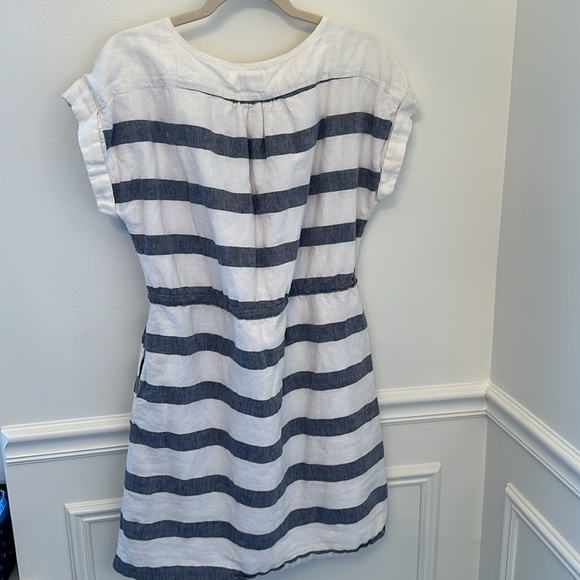 GAP Linen Dress Striped size M - Picture 2 of 2